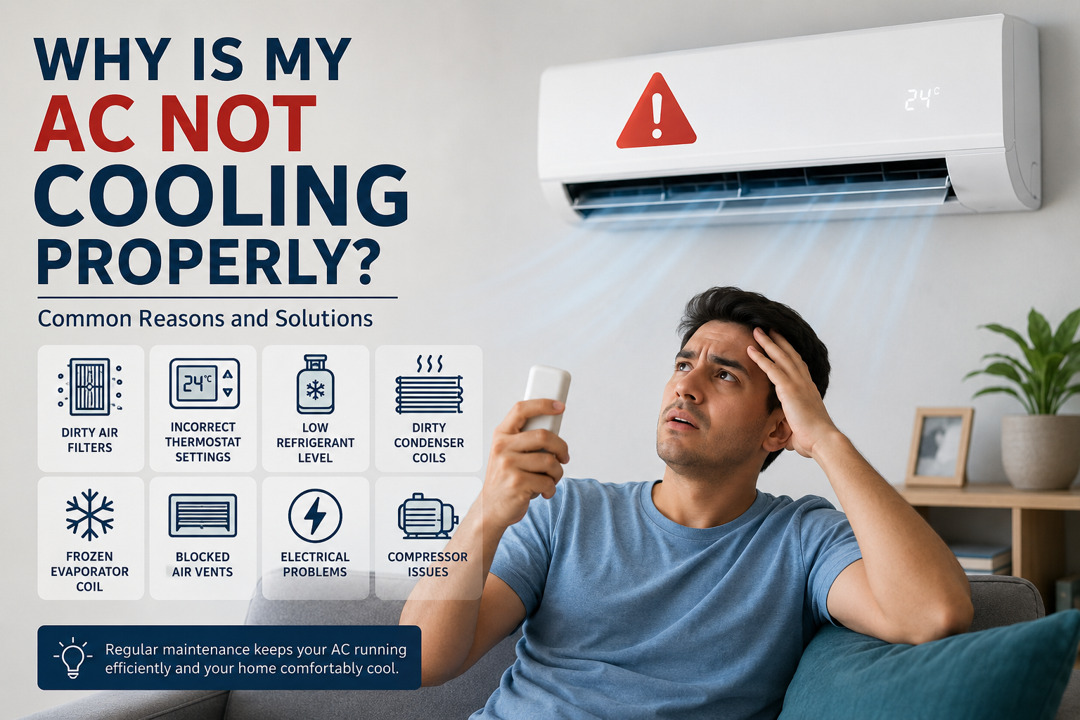 Why Is My AC Not Cooling Properly? Causes and Solutions